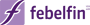 Logo Febelfin violet avec un grand f